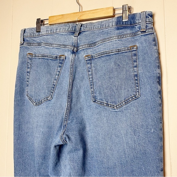 Abercrombie & Fitch Ultra High Rise 90s Slim Straight Jeans 33 16 Long Tall blue - Picture 4 of 12